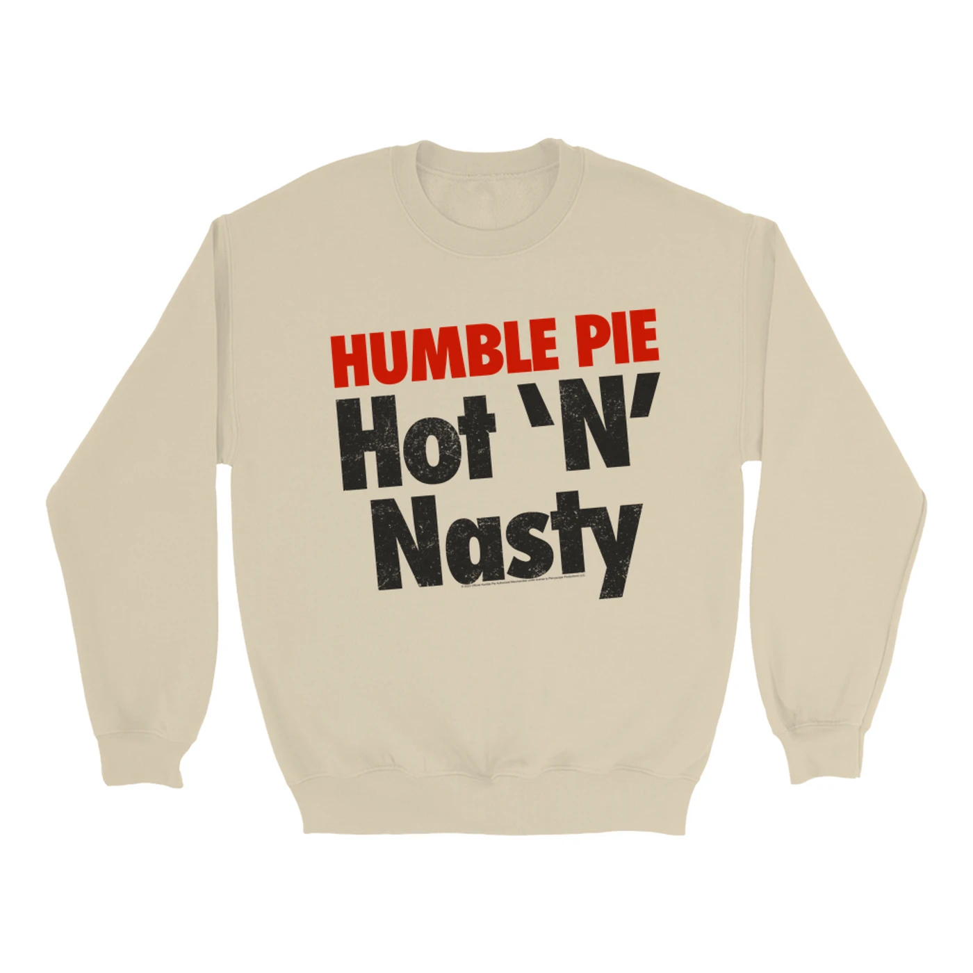 Humble Pie Sweatshirt | Hot N' Nasty Distressed Logo Humble Pie Sweatshirt