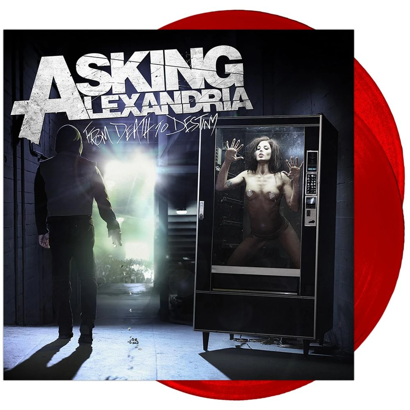 Asking Alexandria - 'From Death to Destiny' Fireball Red 2xLP (First Pressing) (Vinyl)