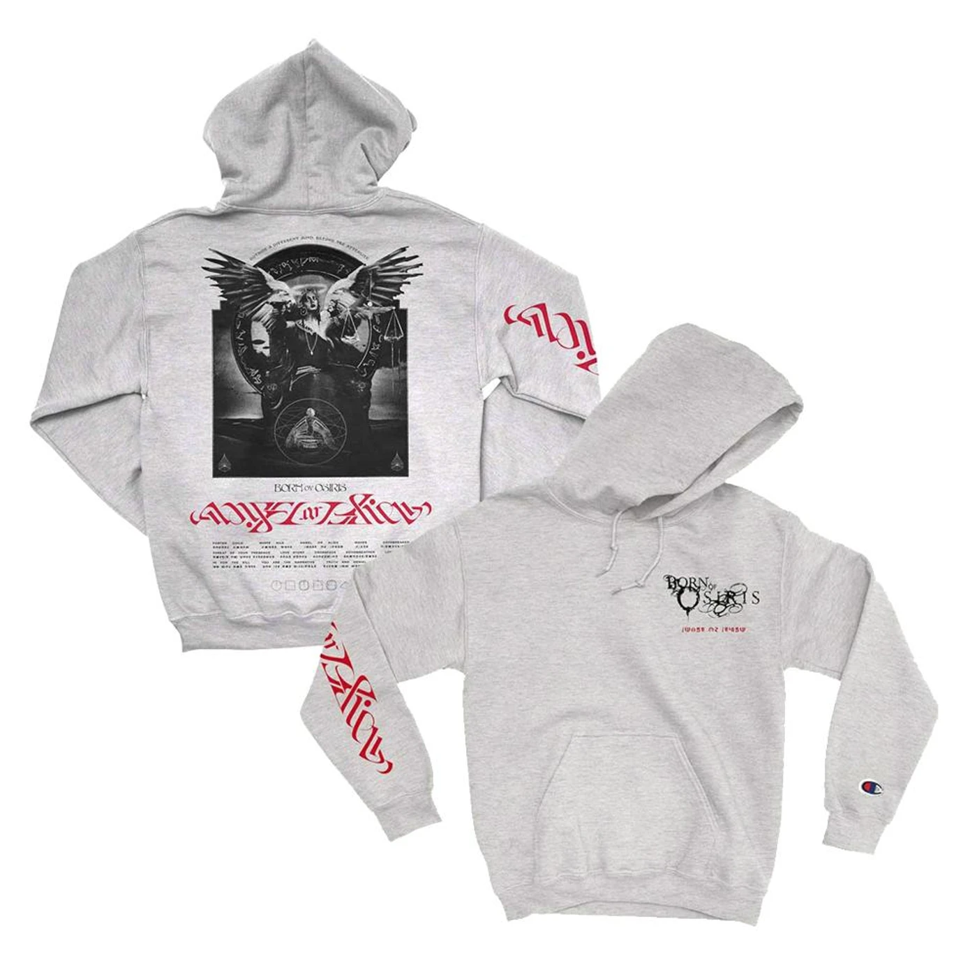 Born Of Osiris - "Oathbreaker" Light Grey Champion Hoodie