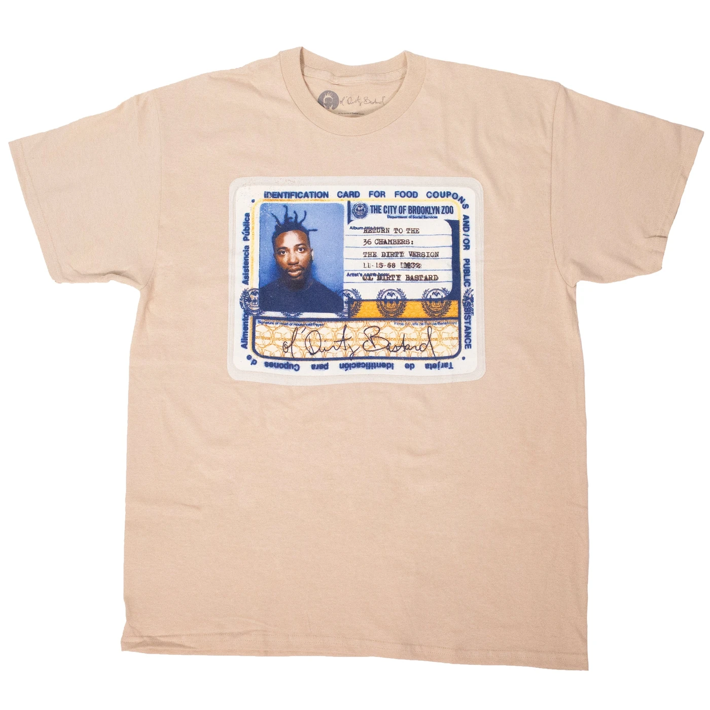 Ol' Dirty Bastard ID T-Shirt (SOLD OUT)