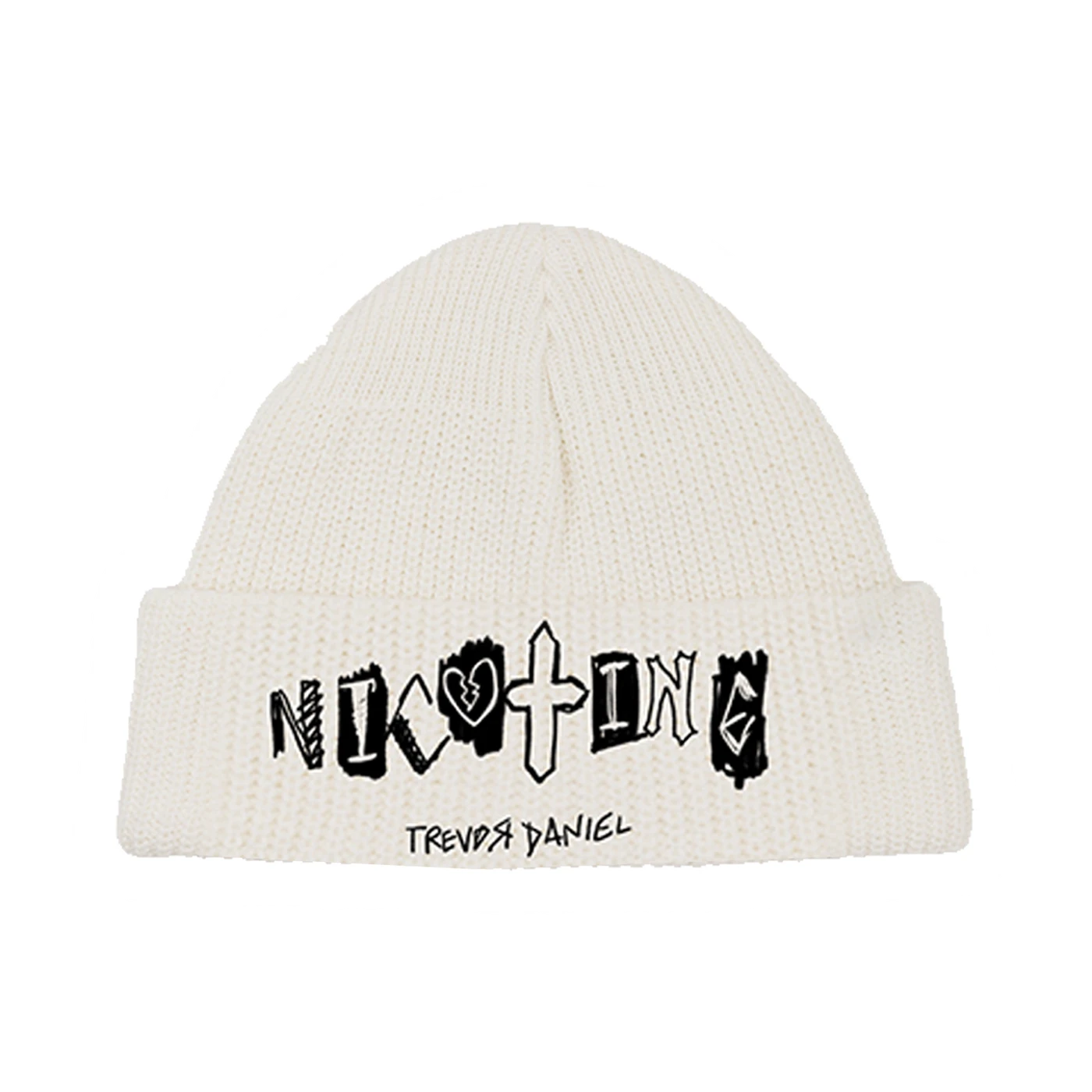 Trevor Daniel Nicotine Beanie - White