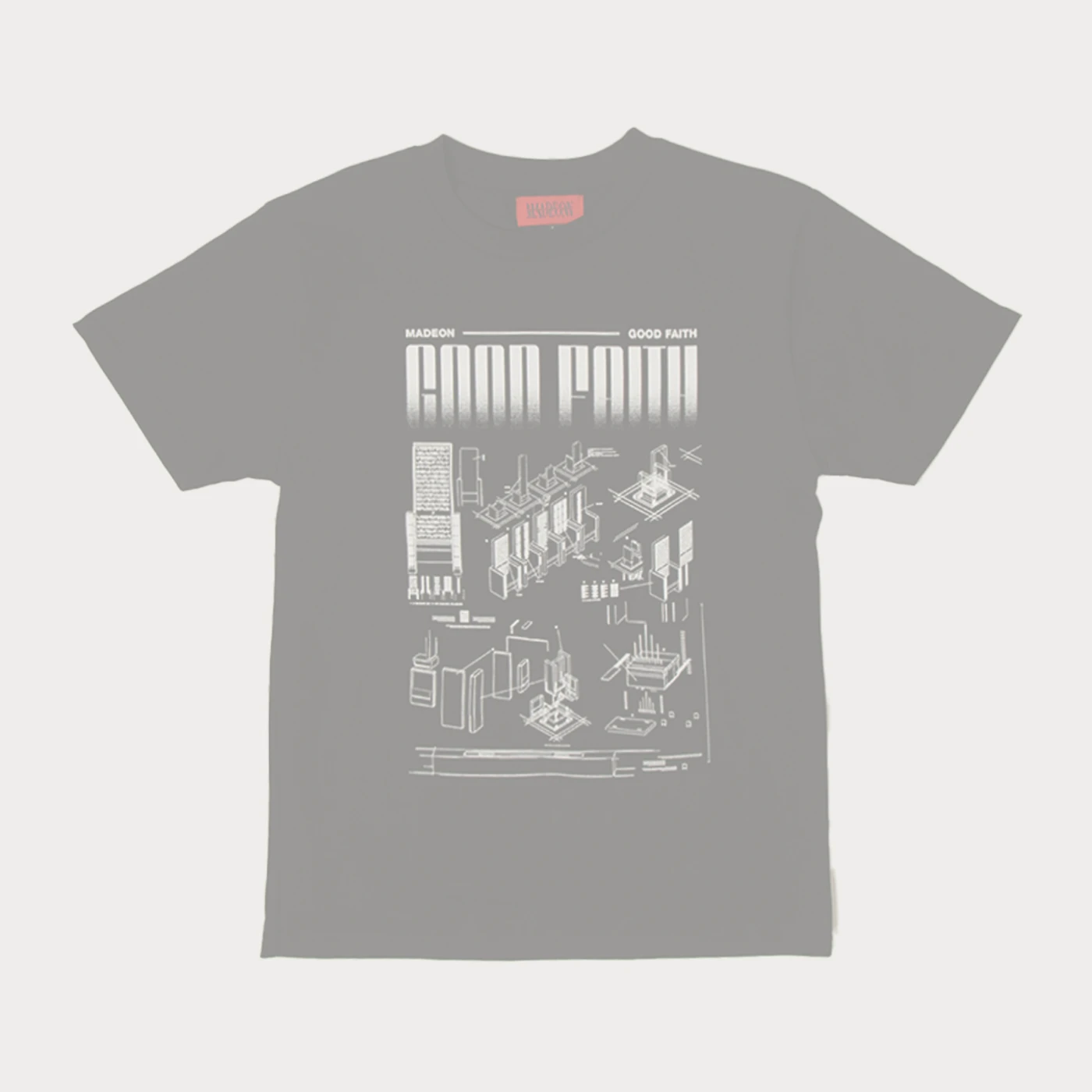 Madeon REVERSE SCHEMATICS BLACK TEE