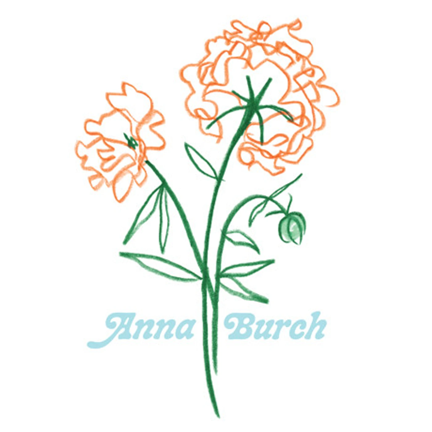 Anna Burch Wall Flowers Crew Neck Sweatshirt
