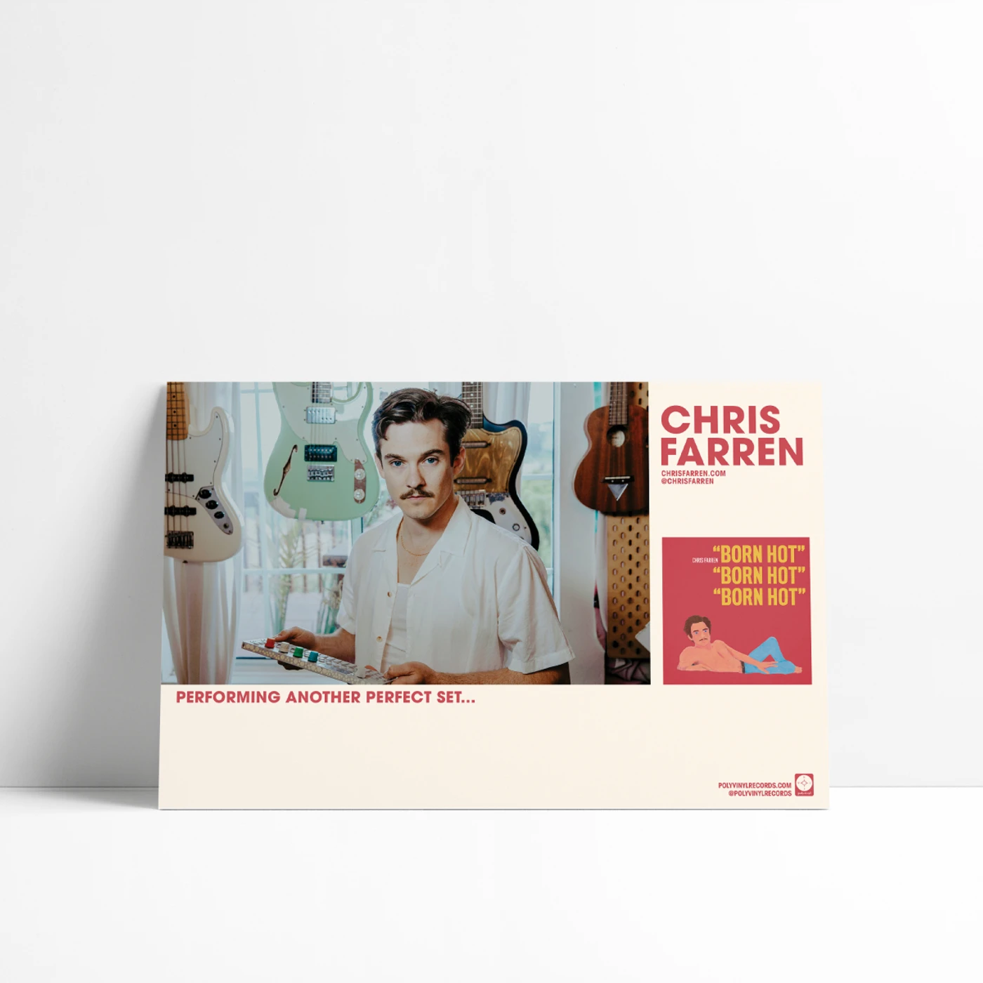 Chris Farren Born Hot Tour Poster (11"x17")
