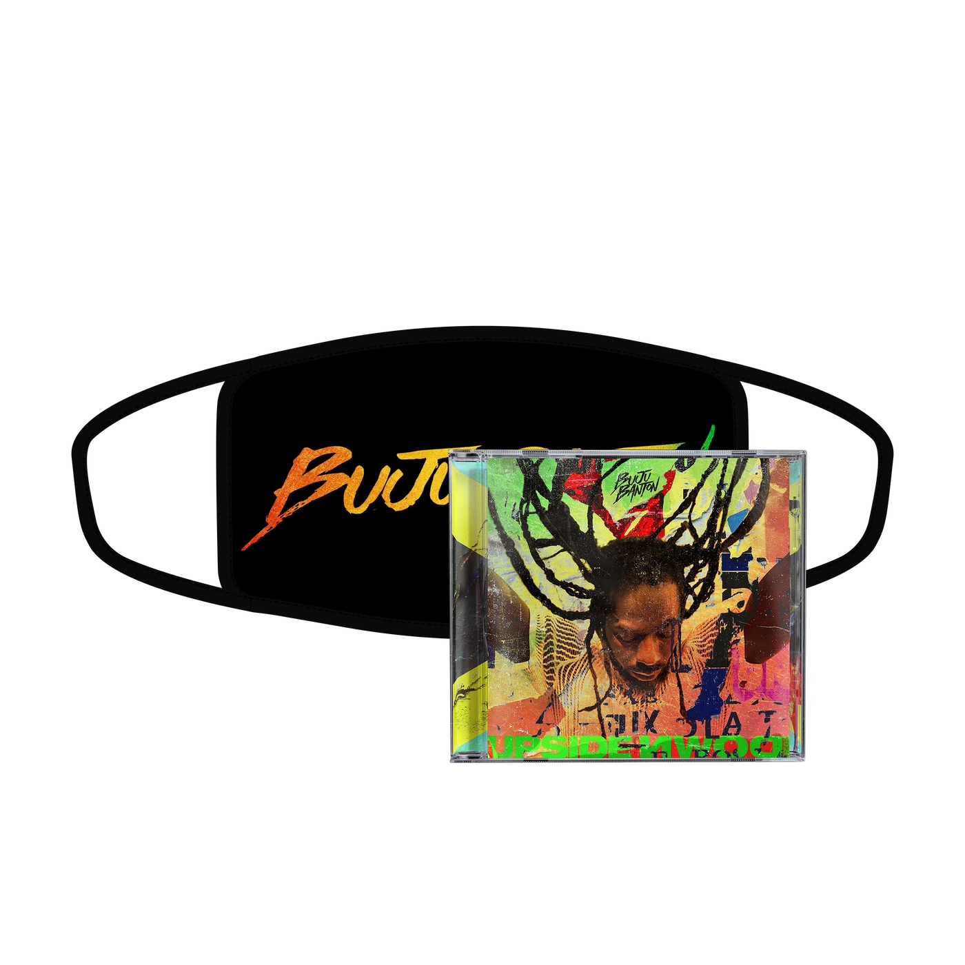 Buju Banton Upside Down 2020 Cloth Mask+CD