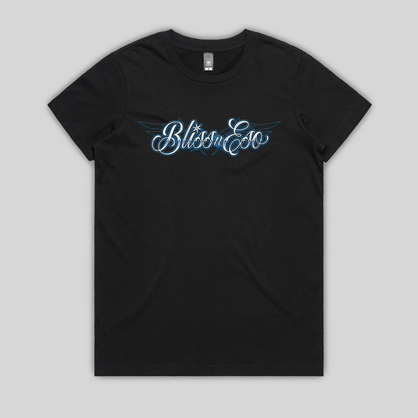 Bliss n Eso SCRIPT BLACK WOMENS TSHIRT