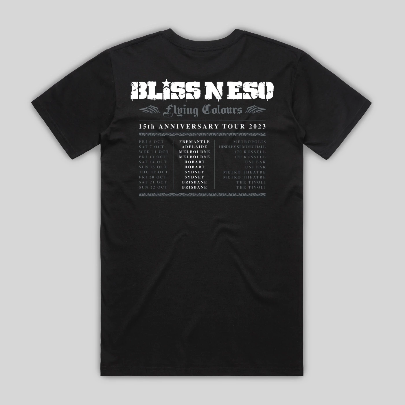 Bliss n Eso TOUR BLACK SHIRT