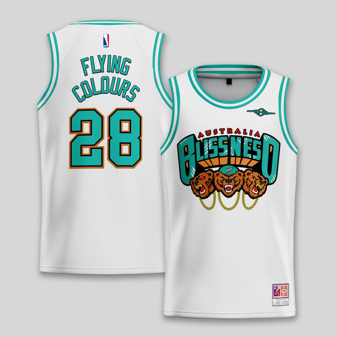 Bliss n Eso GRIZZLY WHITE JERSEY