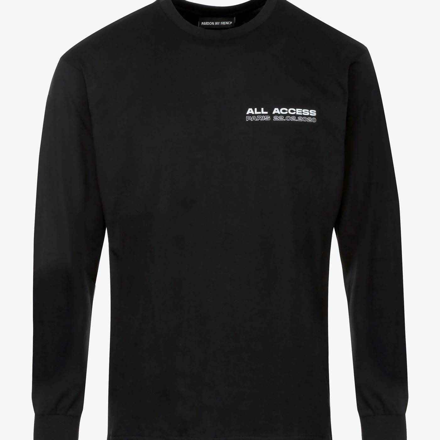 Pardon My French Tshirt Manches Longues Noir All Access Paris Edition Collector