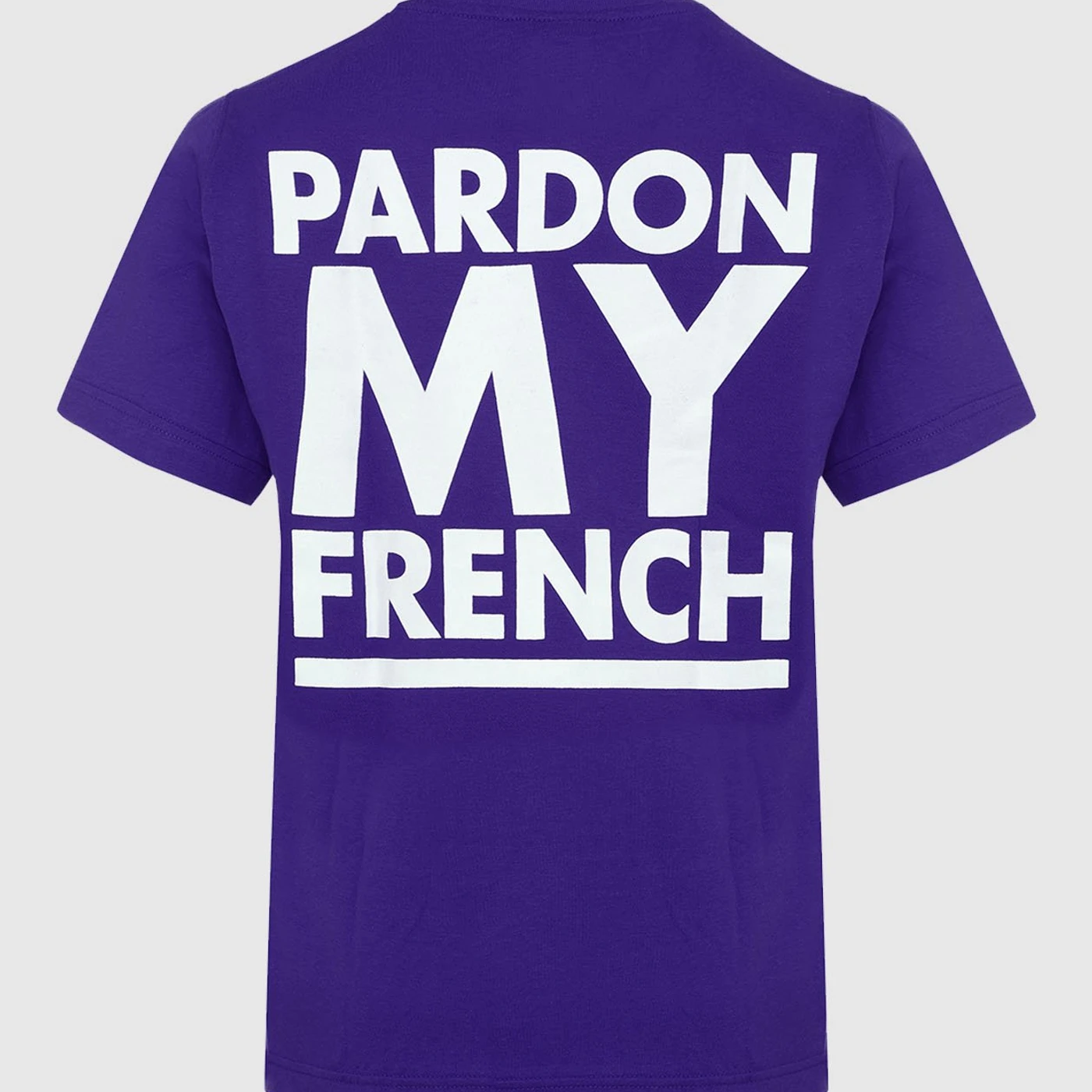 TSHIRT PARDON MY FRENCH CLASSIC LOGO VIOLET