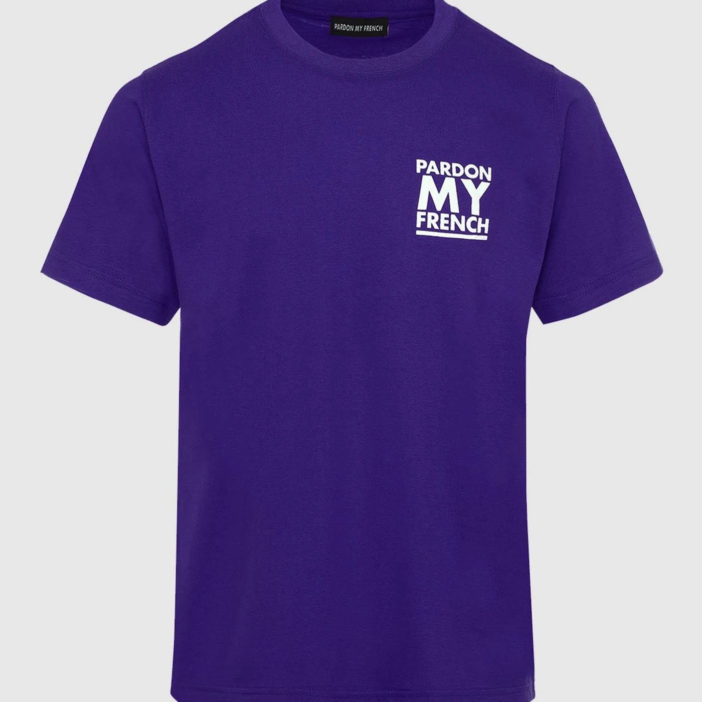 TSHIRT PARDON MY FRENCH CLASSIC LOGO VIOLET
