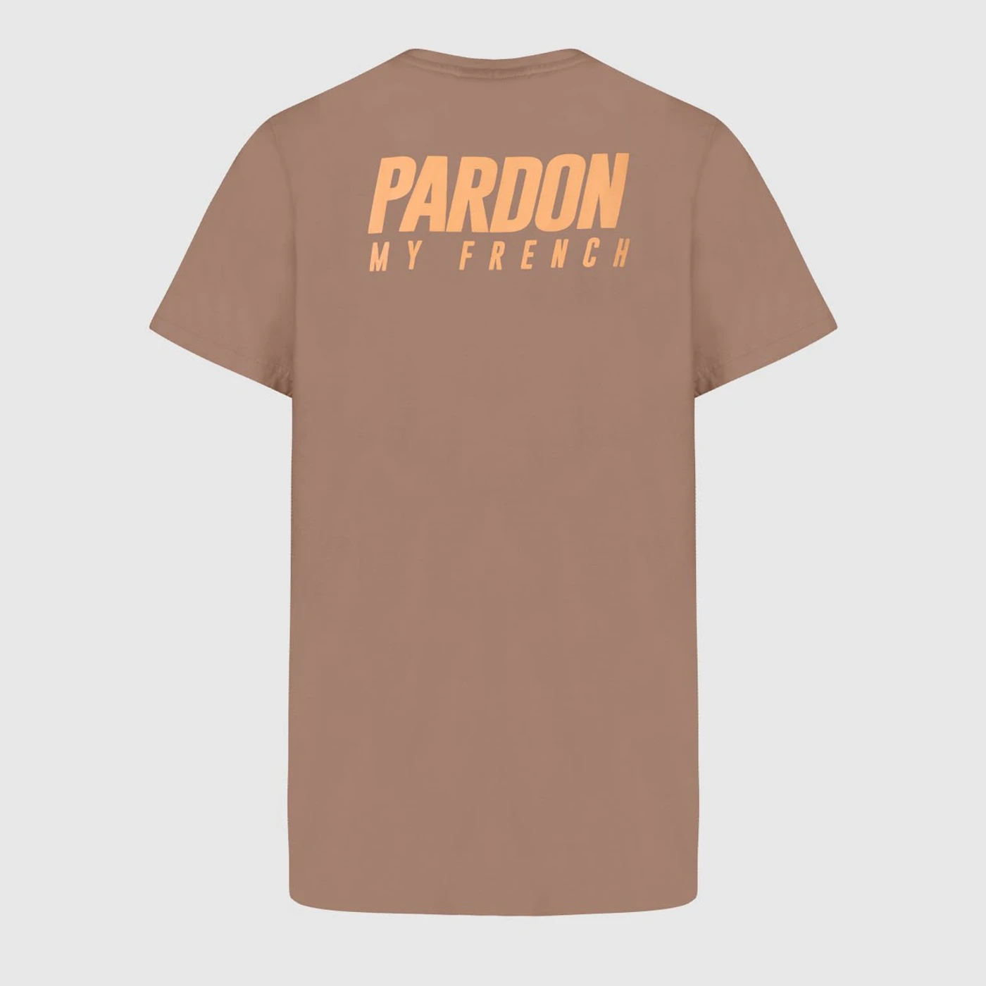TSHIRT PARDON MY FRENCH MARRON