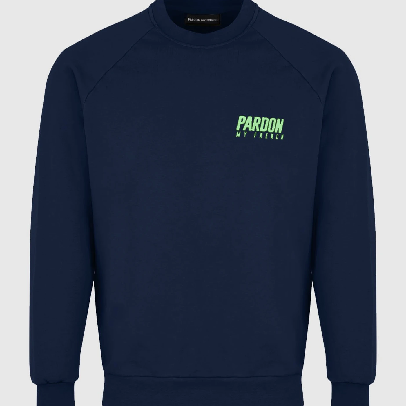 PULL CREWNECK PARDON MY FRENCH BLEU