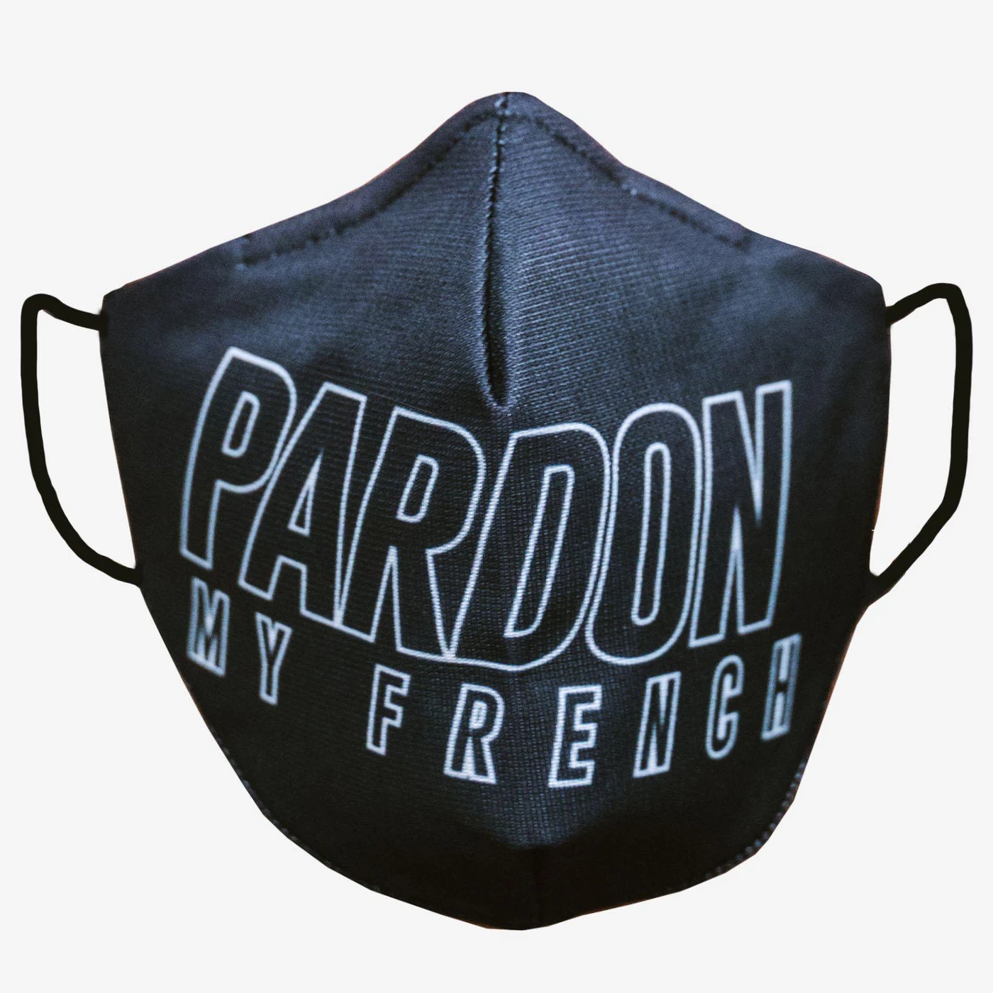MASQUE PARDON MY FRENCH NOIR NEW LOGO