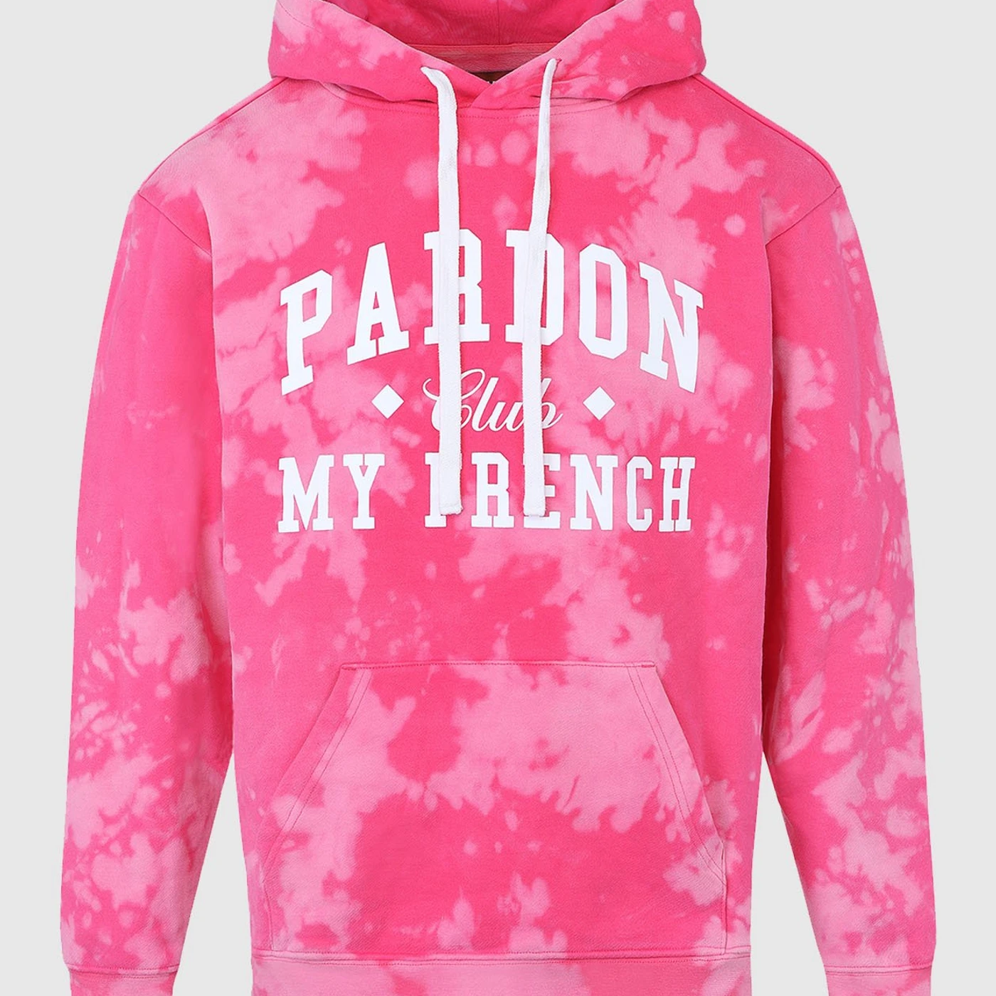 HOODIE PARDON MY FRENCH CLUB ROSE TIE DYE