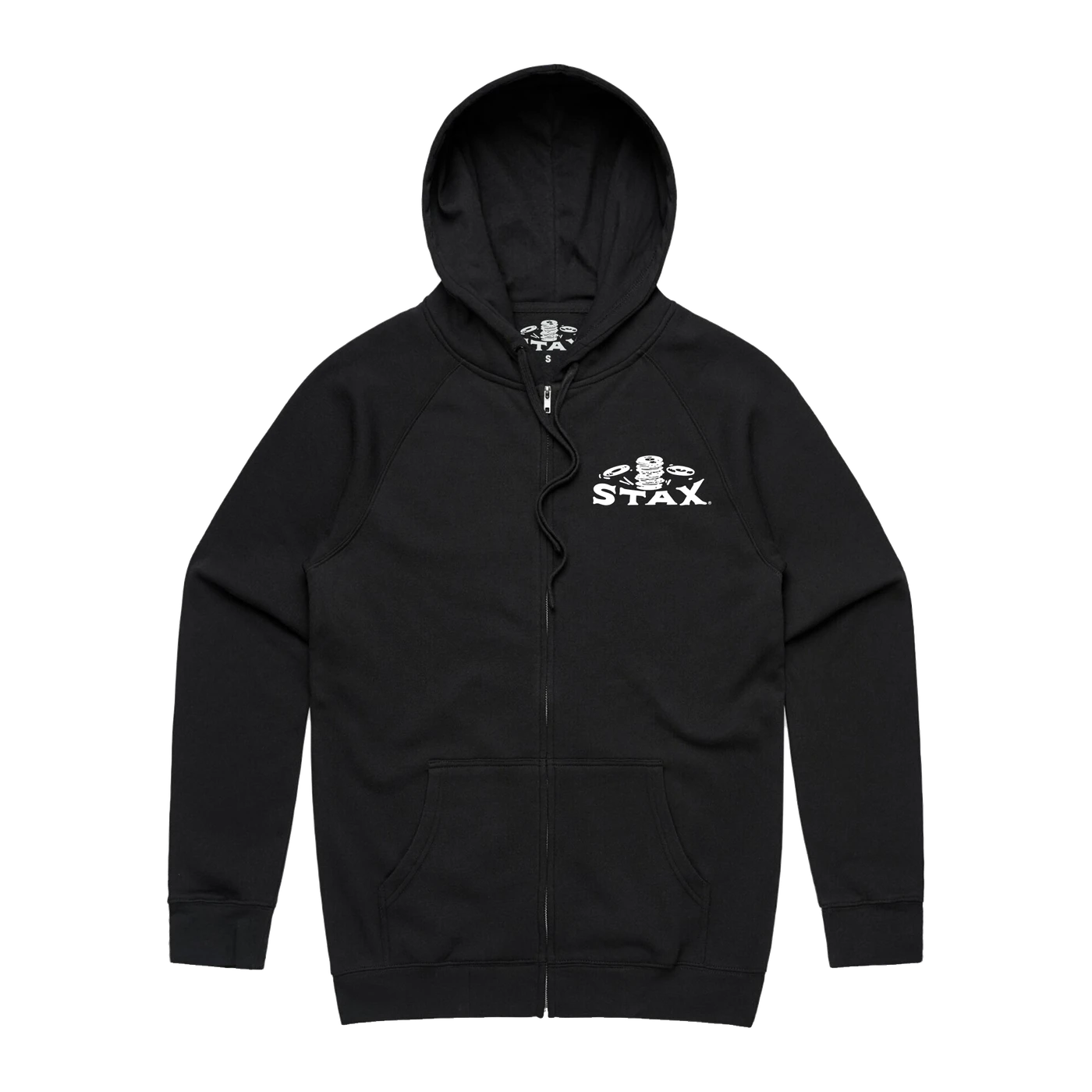 Stax Records Stax Falling Records Logo Hoodie (Black)