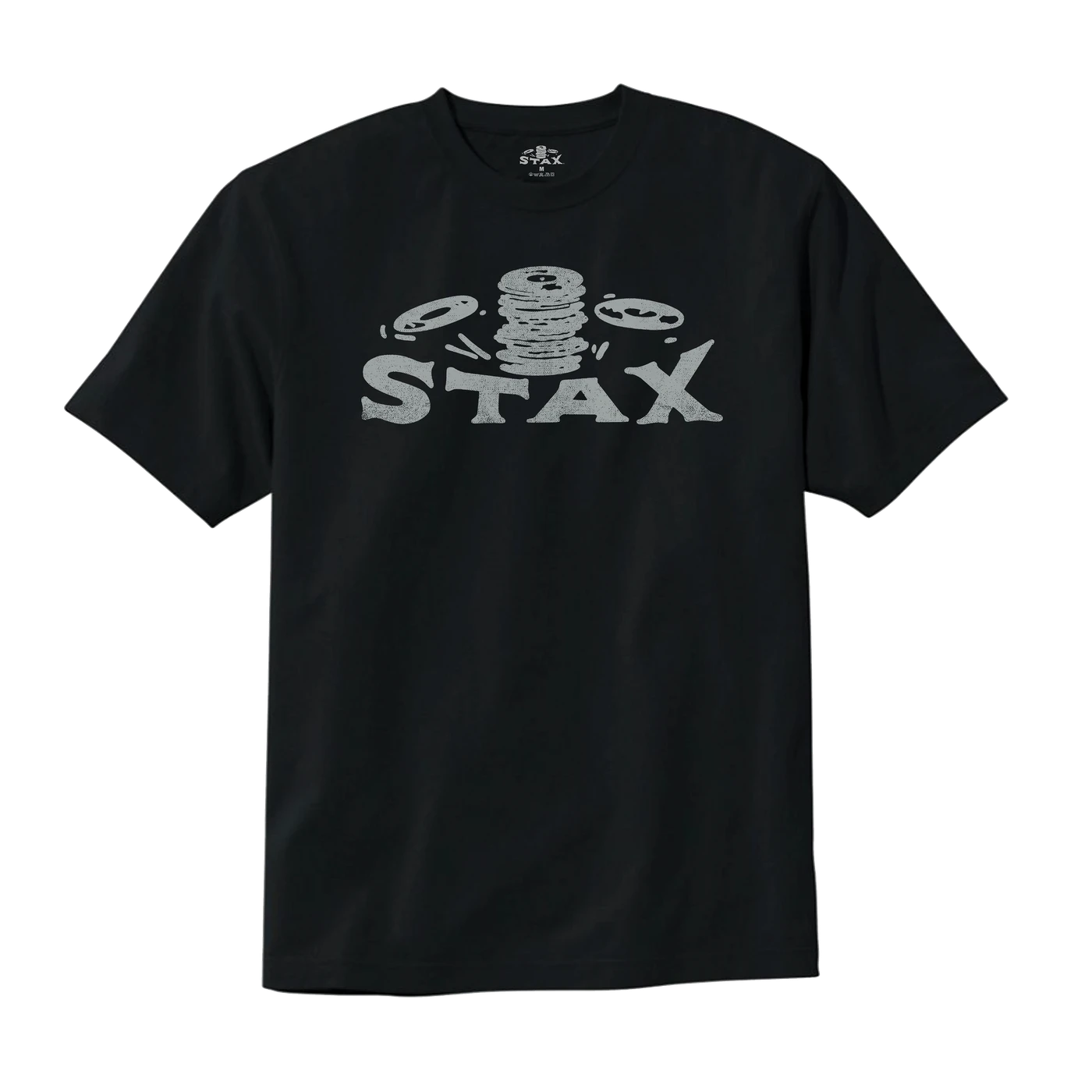 Stax Records Stax "Falling Records" Logo T-Shirt (Black)