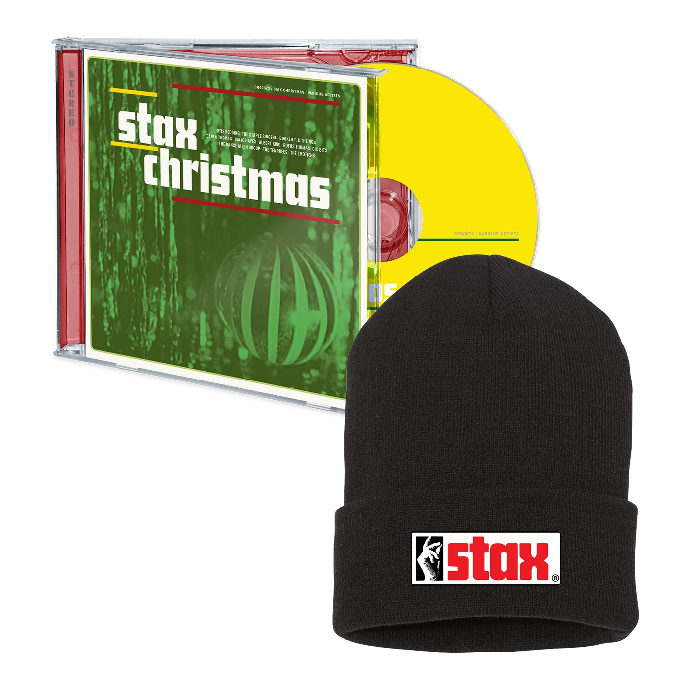 Stax Records Stax Christmas CD + Finger Snap Beanie Bundle