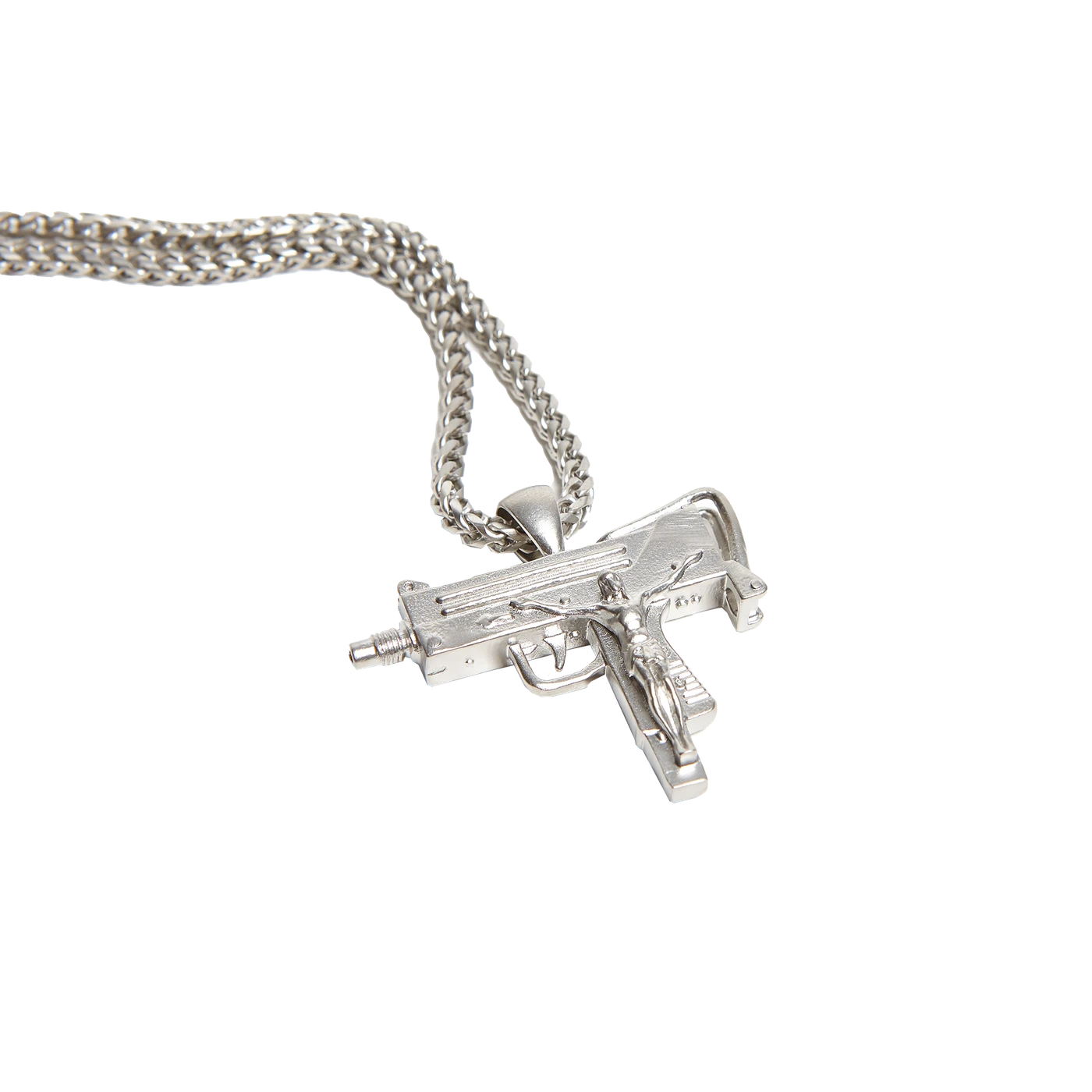 Limited Edition Meechy Darko Mac-10 White Gold Chain