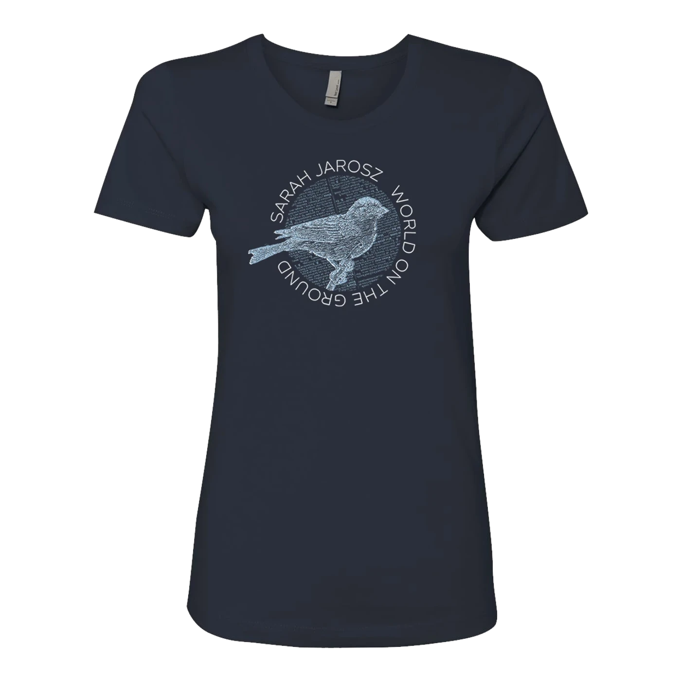 Sarah Jarosz Navy Bird Womens T-Shirt