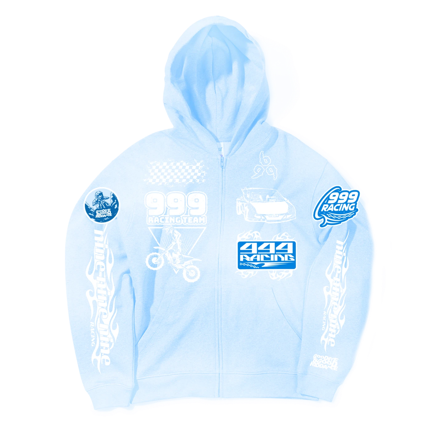 Juice WRLD GOODBYE SKY RACE ZIP HOODIE