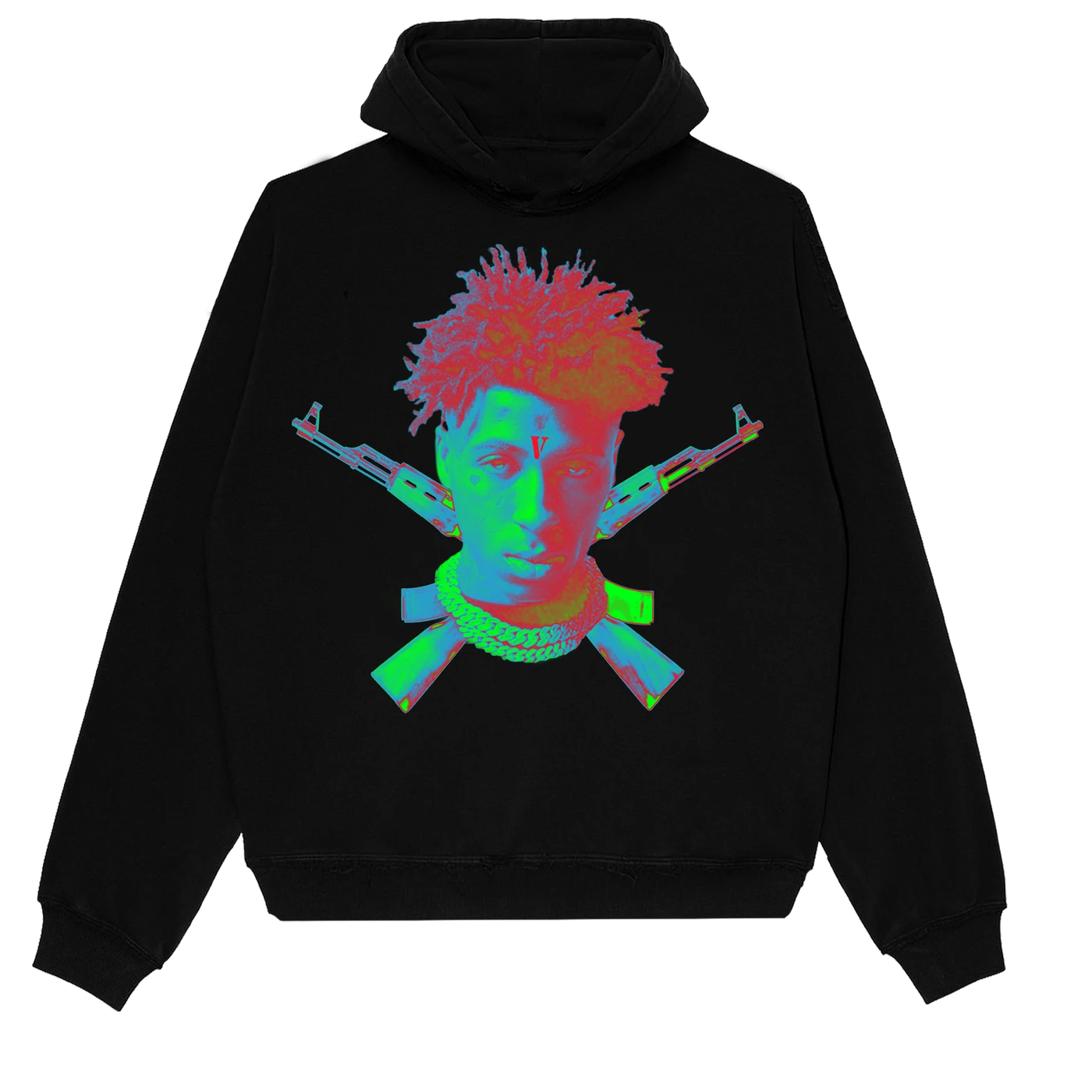 YoungBoy Never Broke Again YoungBoy NBA X VLONE Sticks Hoodie in Black + Digital Album
