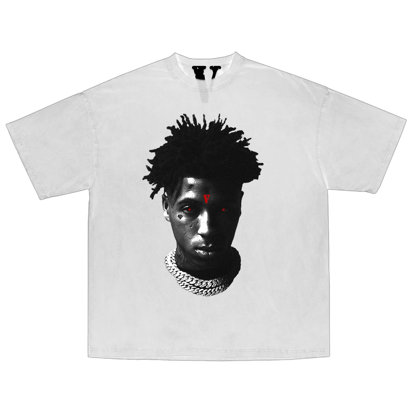 YoungBoy Never Broke Again YoungBoy NBA X VLONE Reaper's Child Tee in White + Digital Album