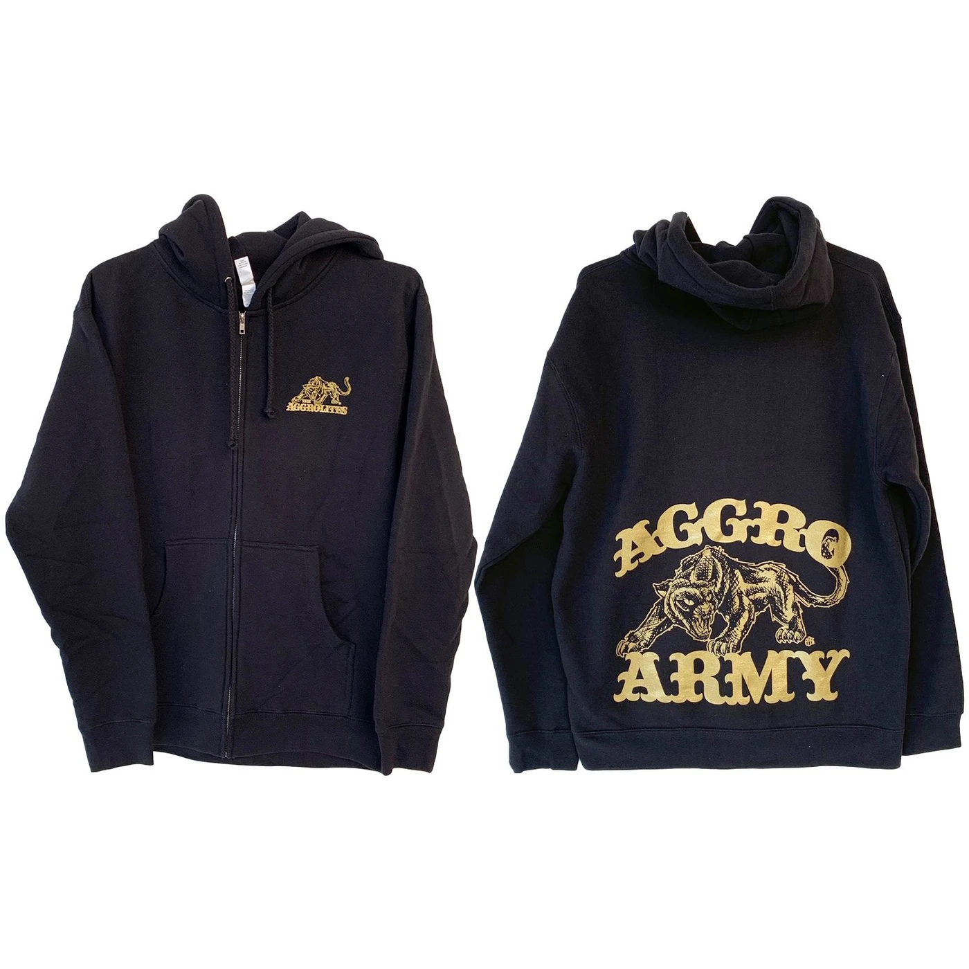 The Aggrolites - Aggro Army - Black - Zip-Up Hoodie
