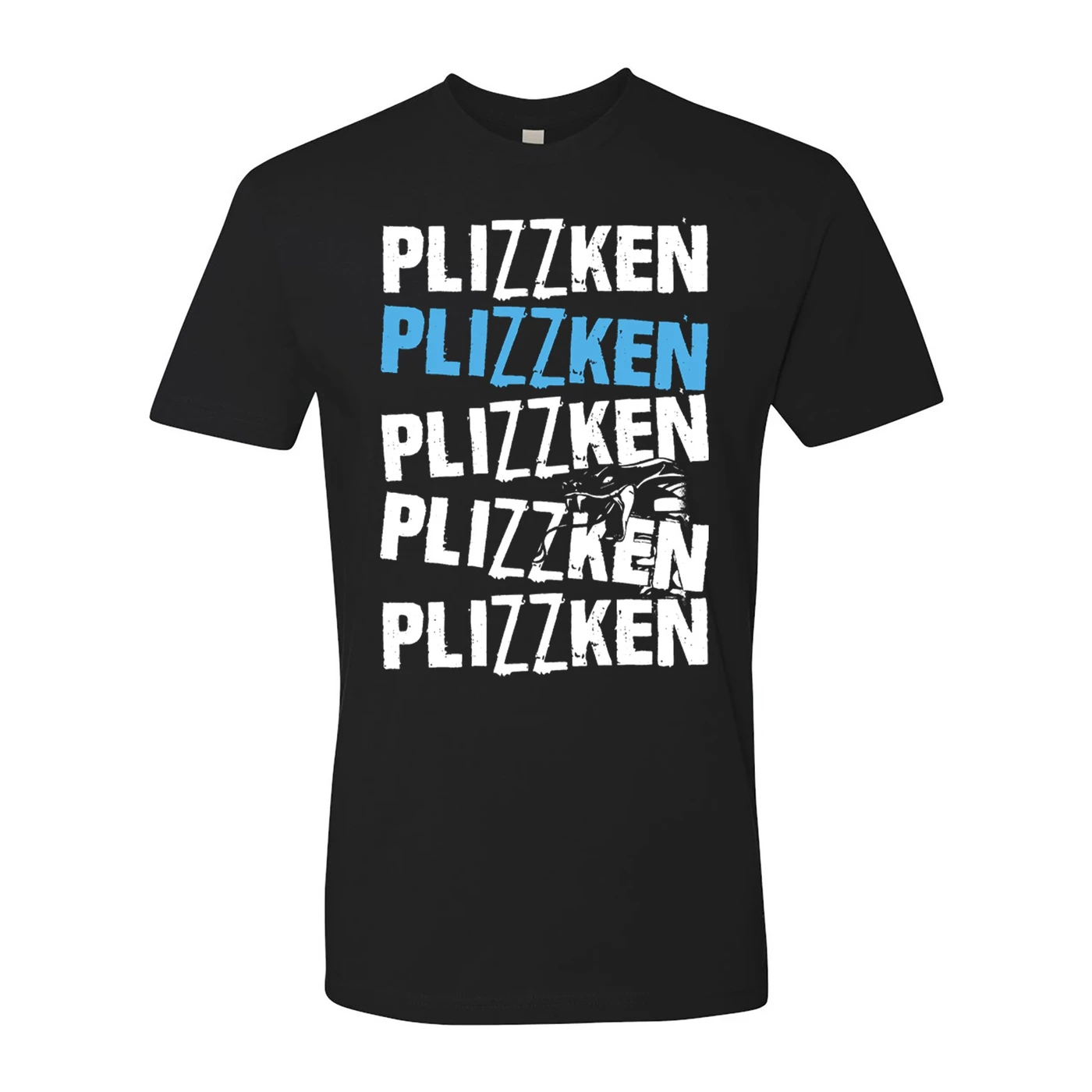 Plizzken - Logo Panelled - Black - T-shirt