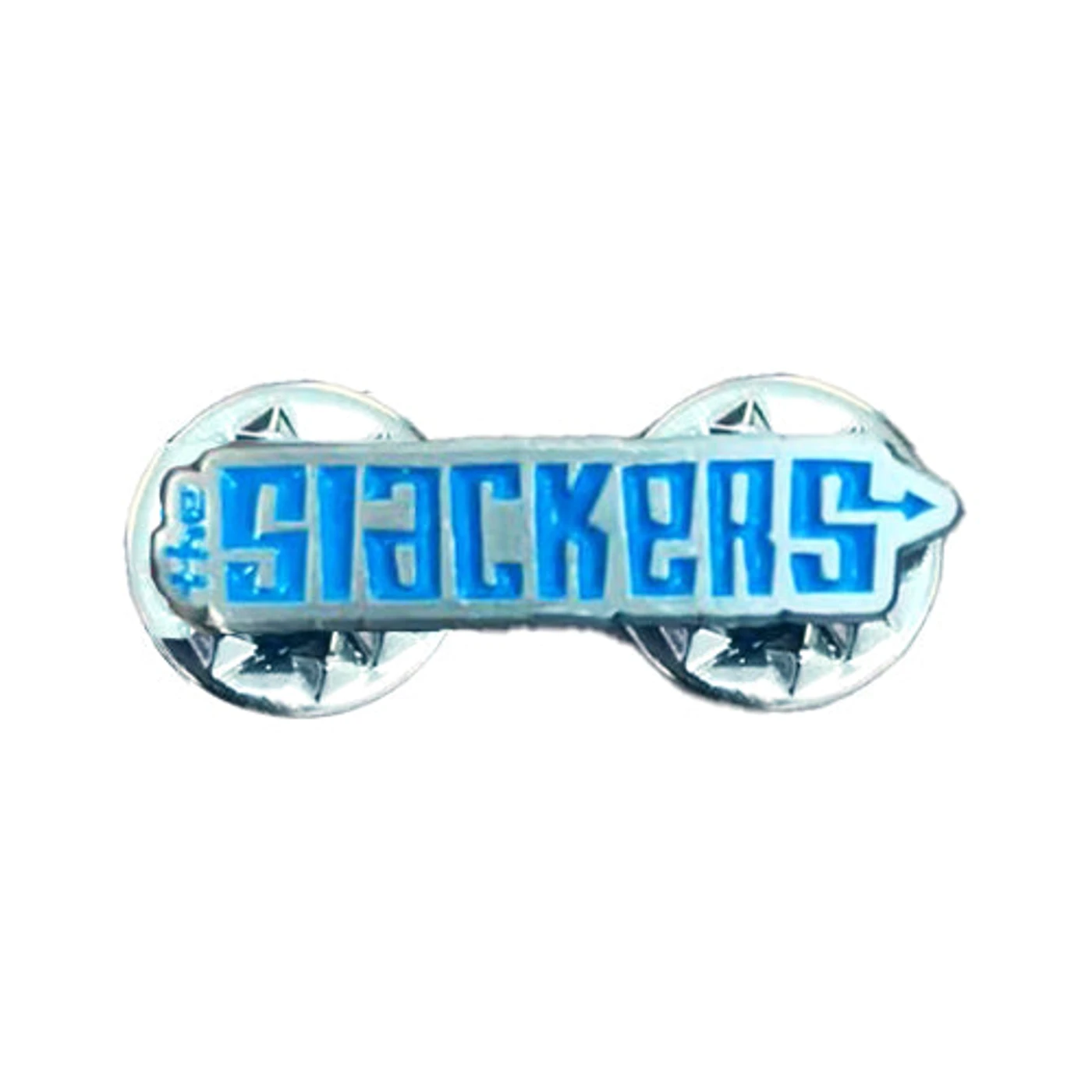 The Slackers - Text - 1” Enamel Pin - Blue