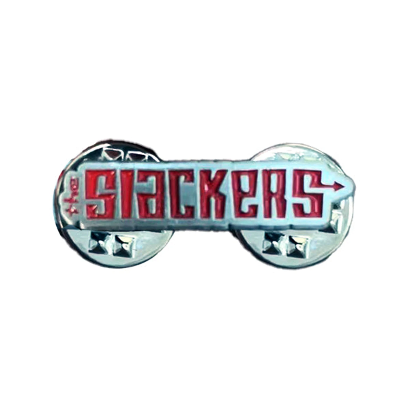 The Slackers - Text - 1” Enamel Pin - Red