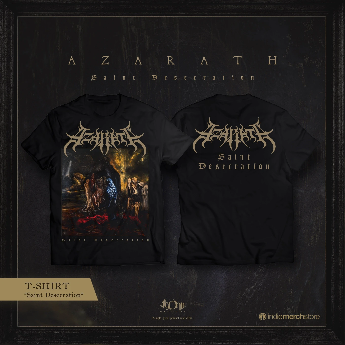 Azarath "Saint Desecration (model I)" Limited Edition T-Shirt