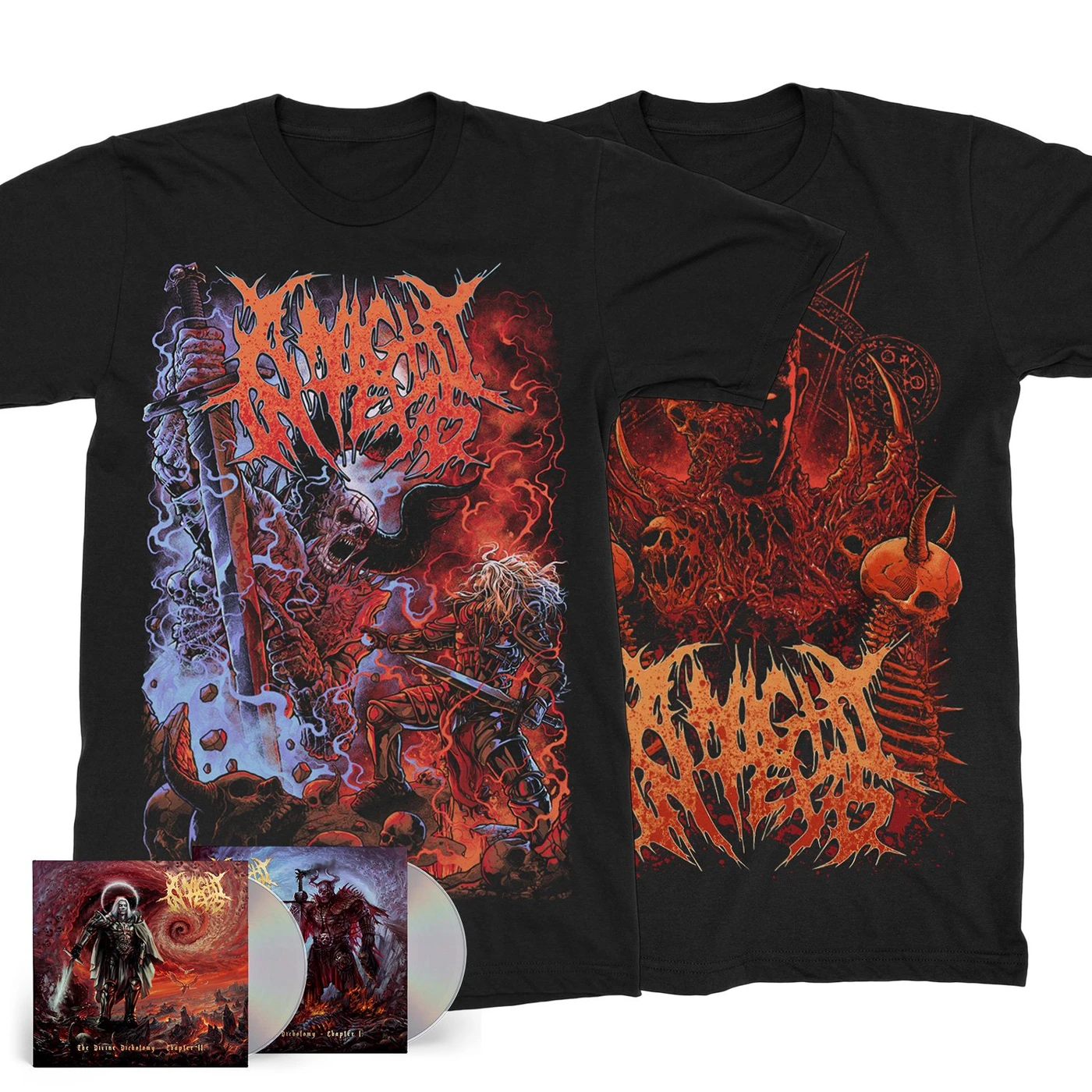 A Night In Texas "The Divine Dichotomy Double CD / Double Tee Bundle" Bundle