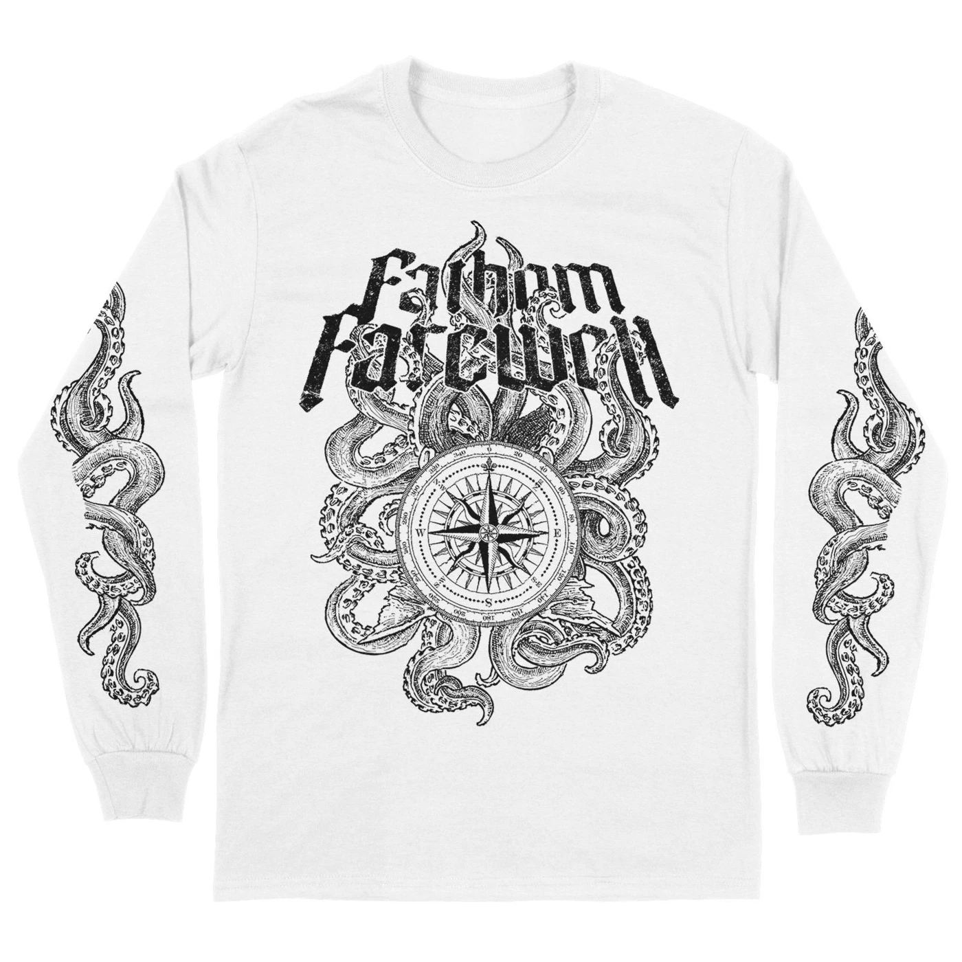 Fathom Farewell "Compass White" Longsleeve