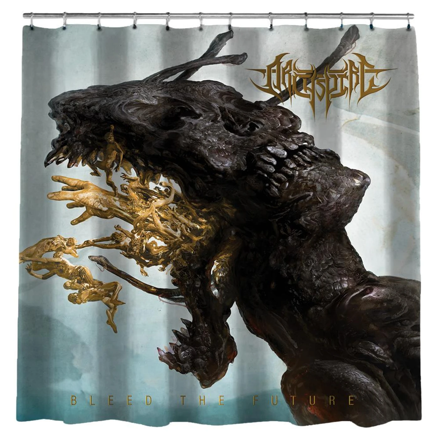 Archspire "Bleed The Future Shower Curtain" Shower Curtain