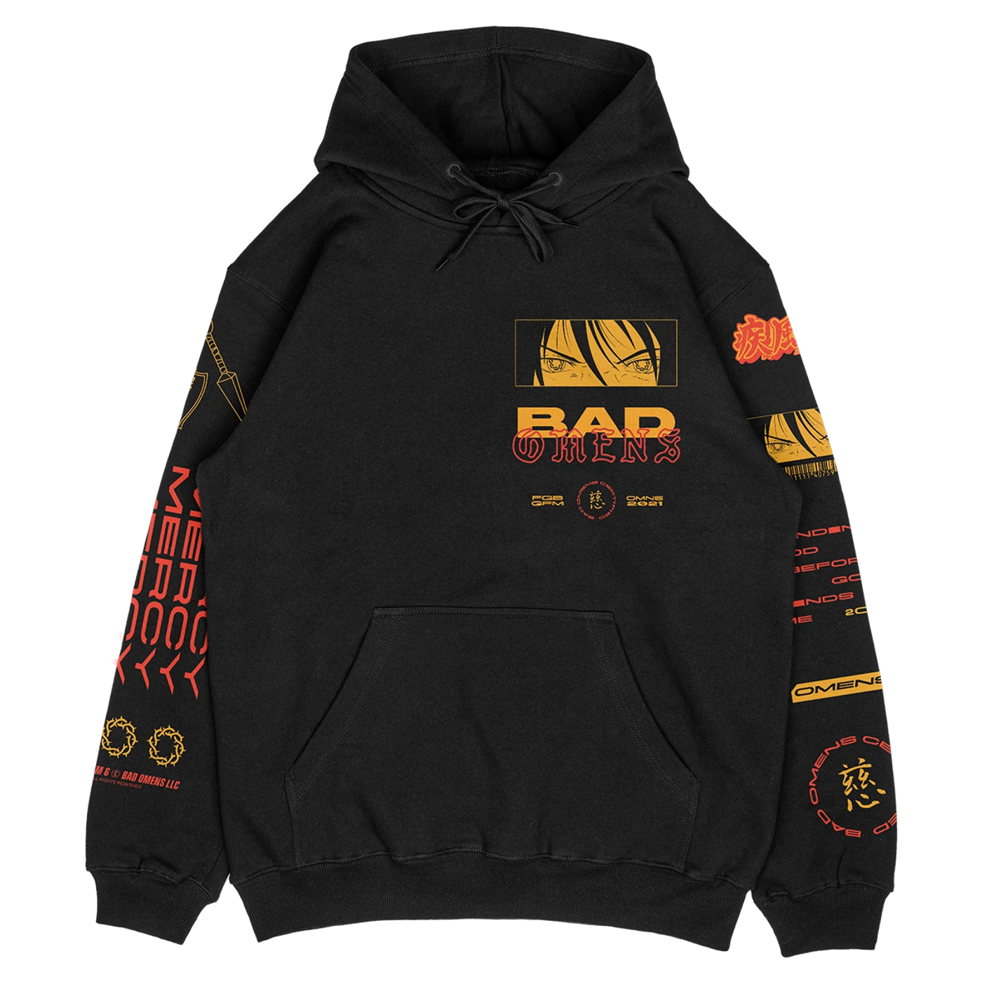Bad Omens Sharingan Hoodie