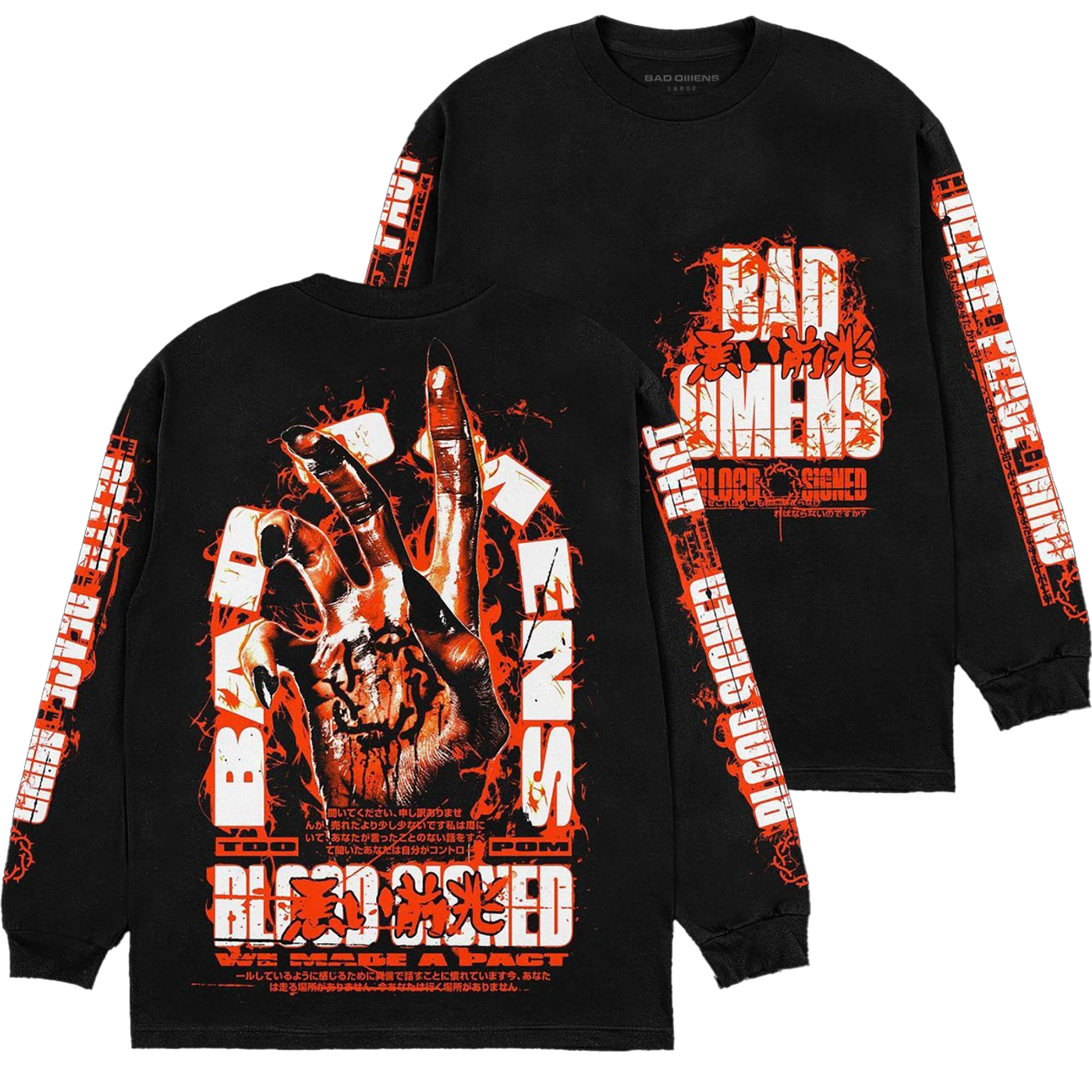 Bad Omens Blood Signed Longsleeve
