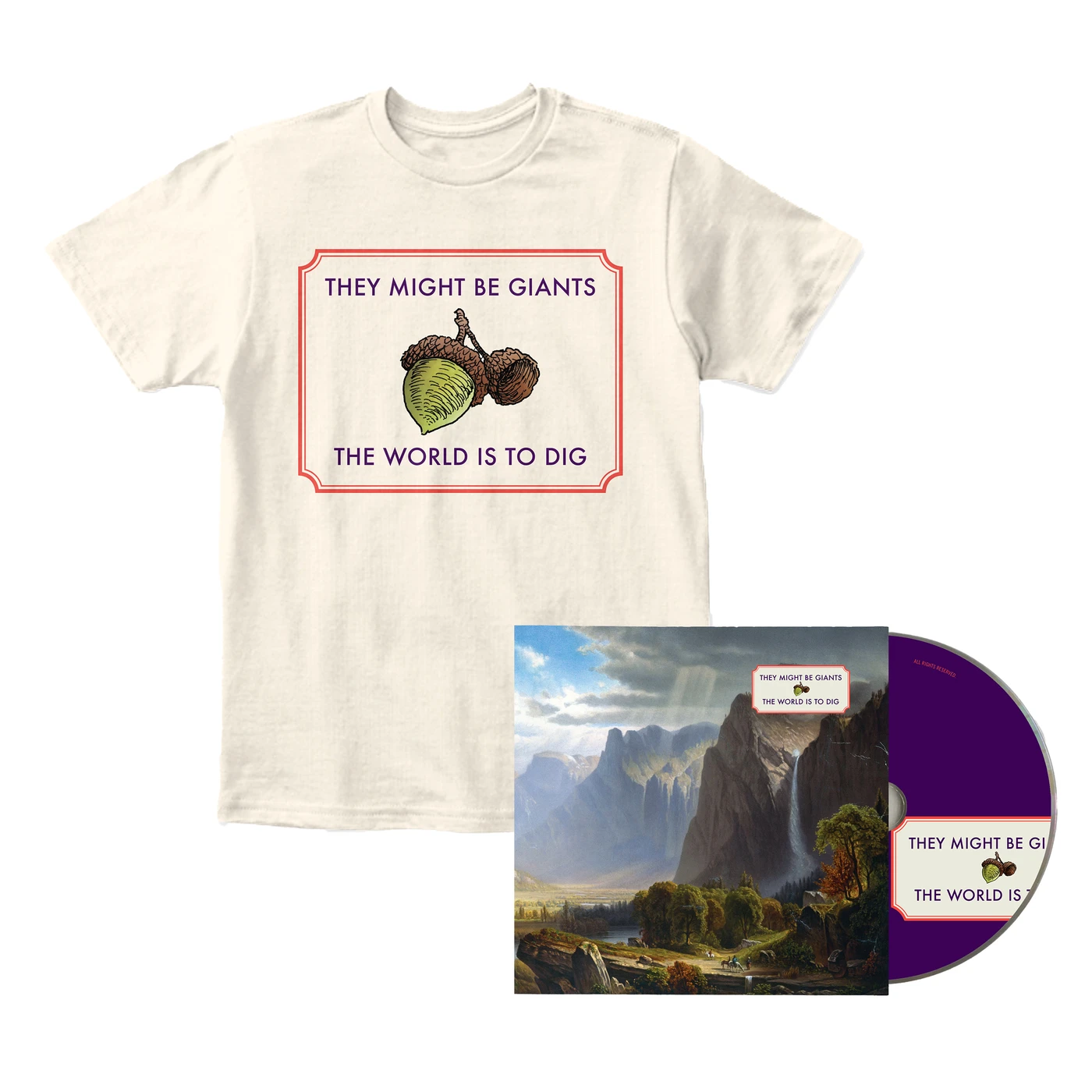 They Might Be Giants The World Is to Dig CD + Shirt