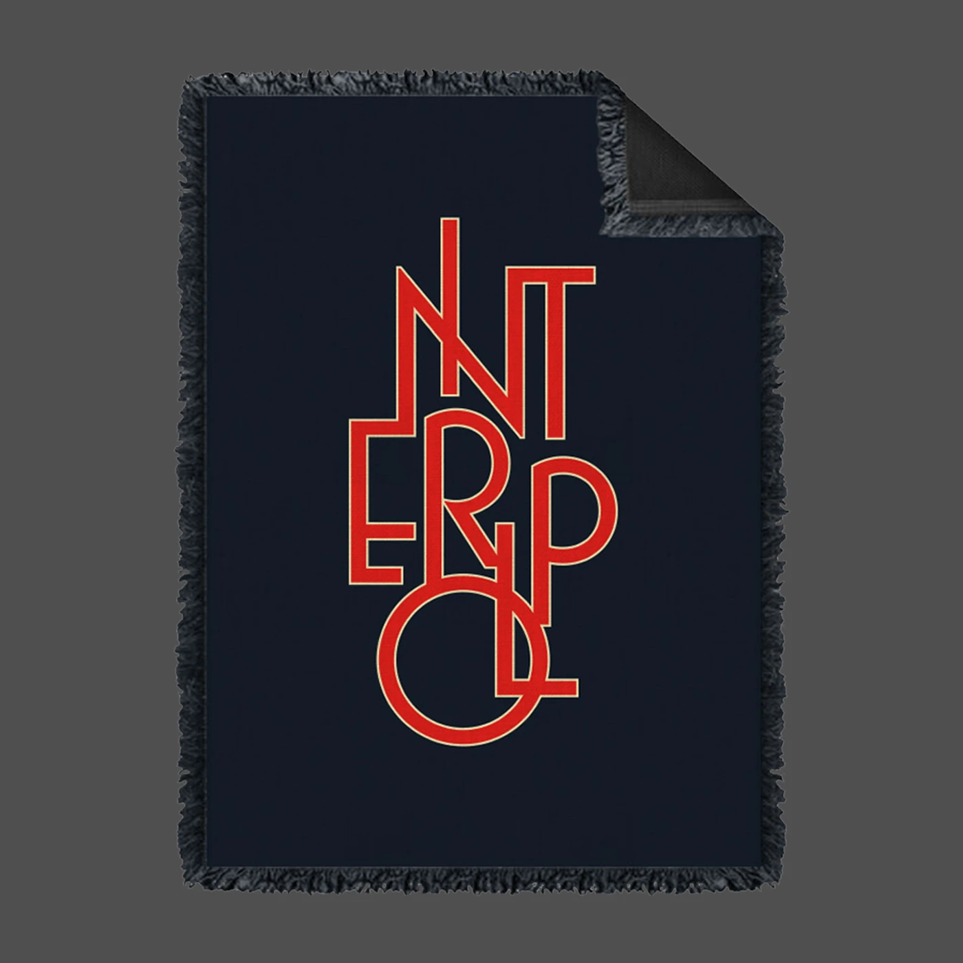 Interpol Vertical Logo Blanket