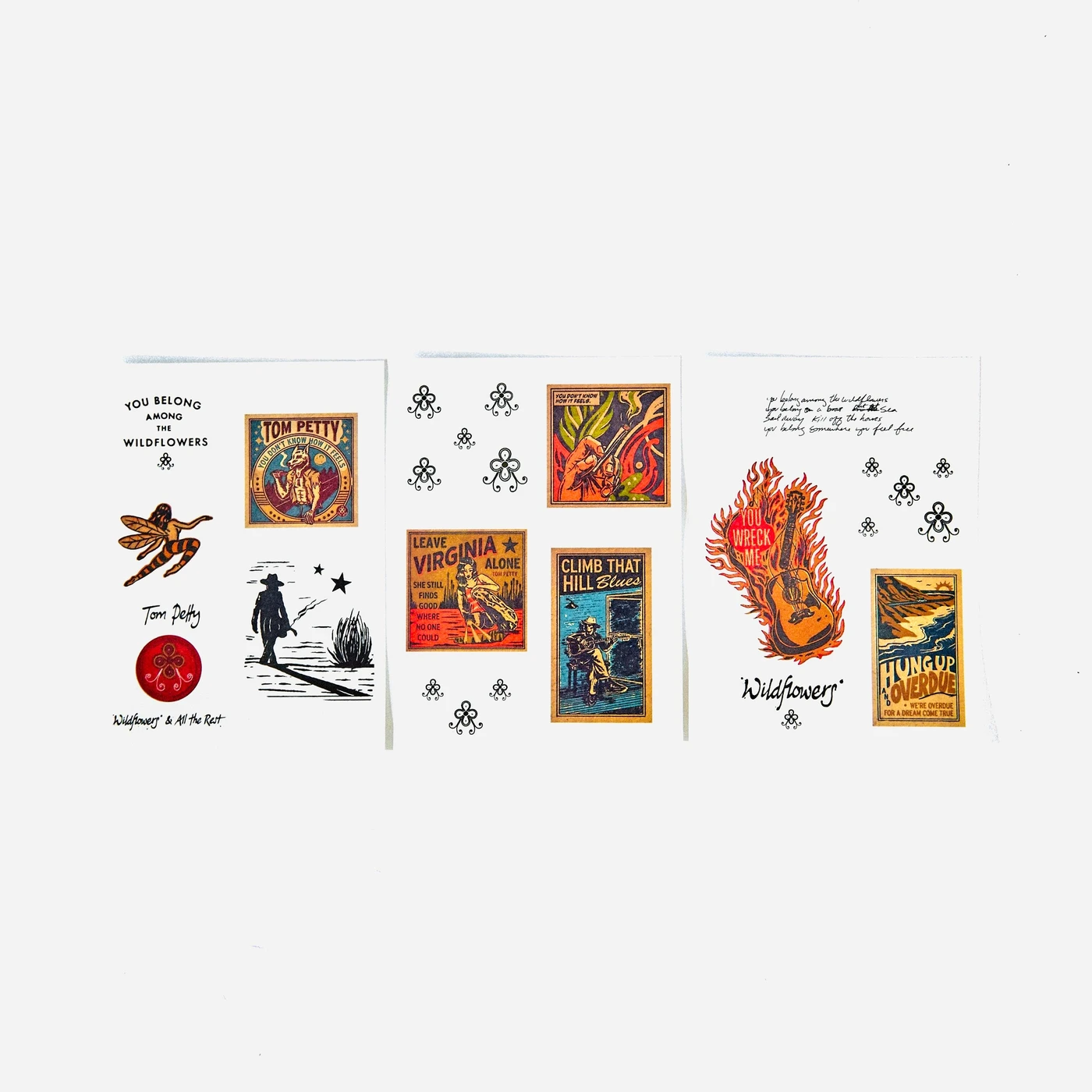 Tom Petty Wildflowers and All the Rest Tattoo Pack