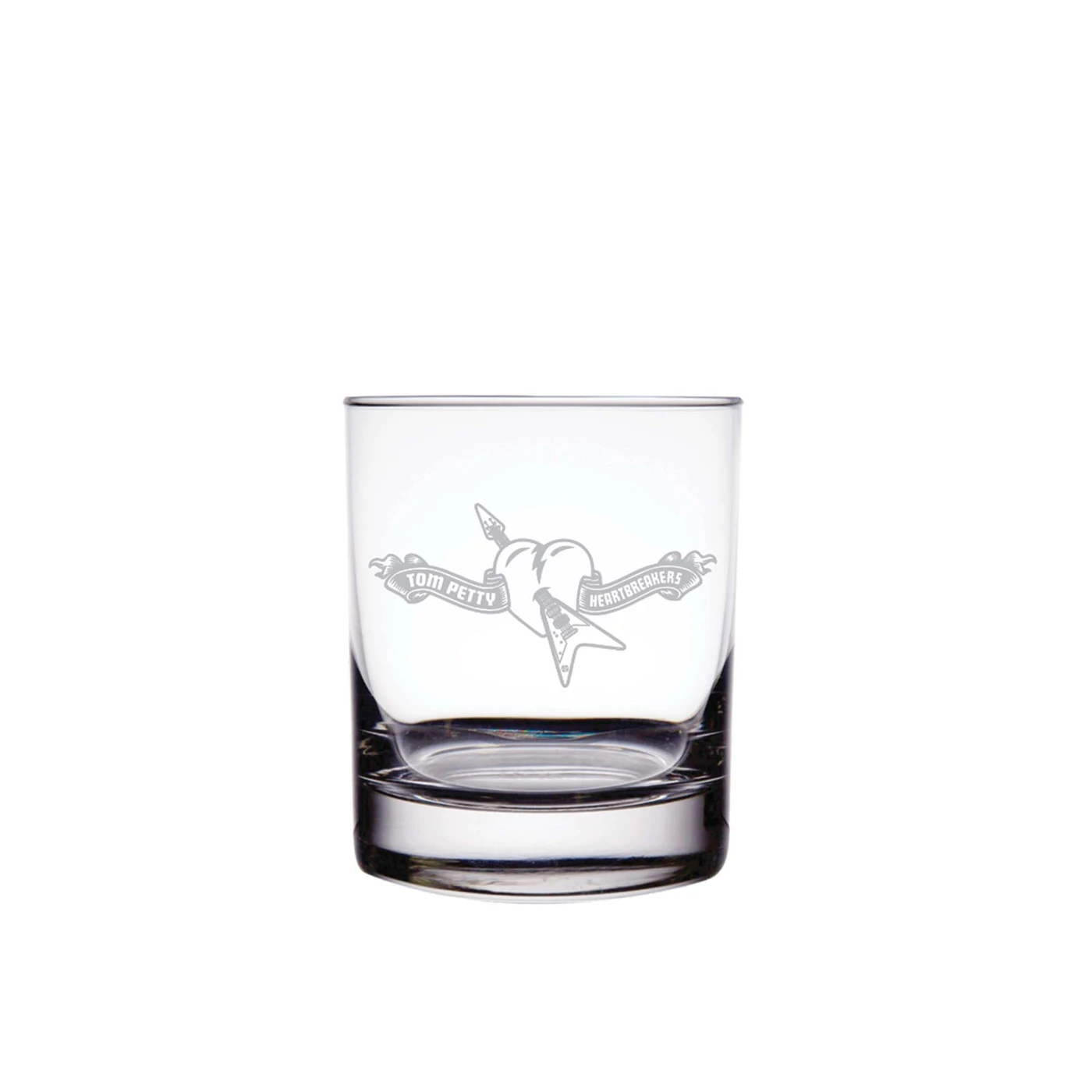 Tom Petty Etched logo Whiskey Glass