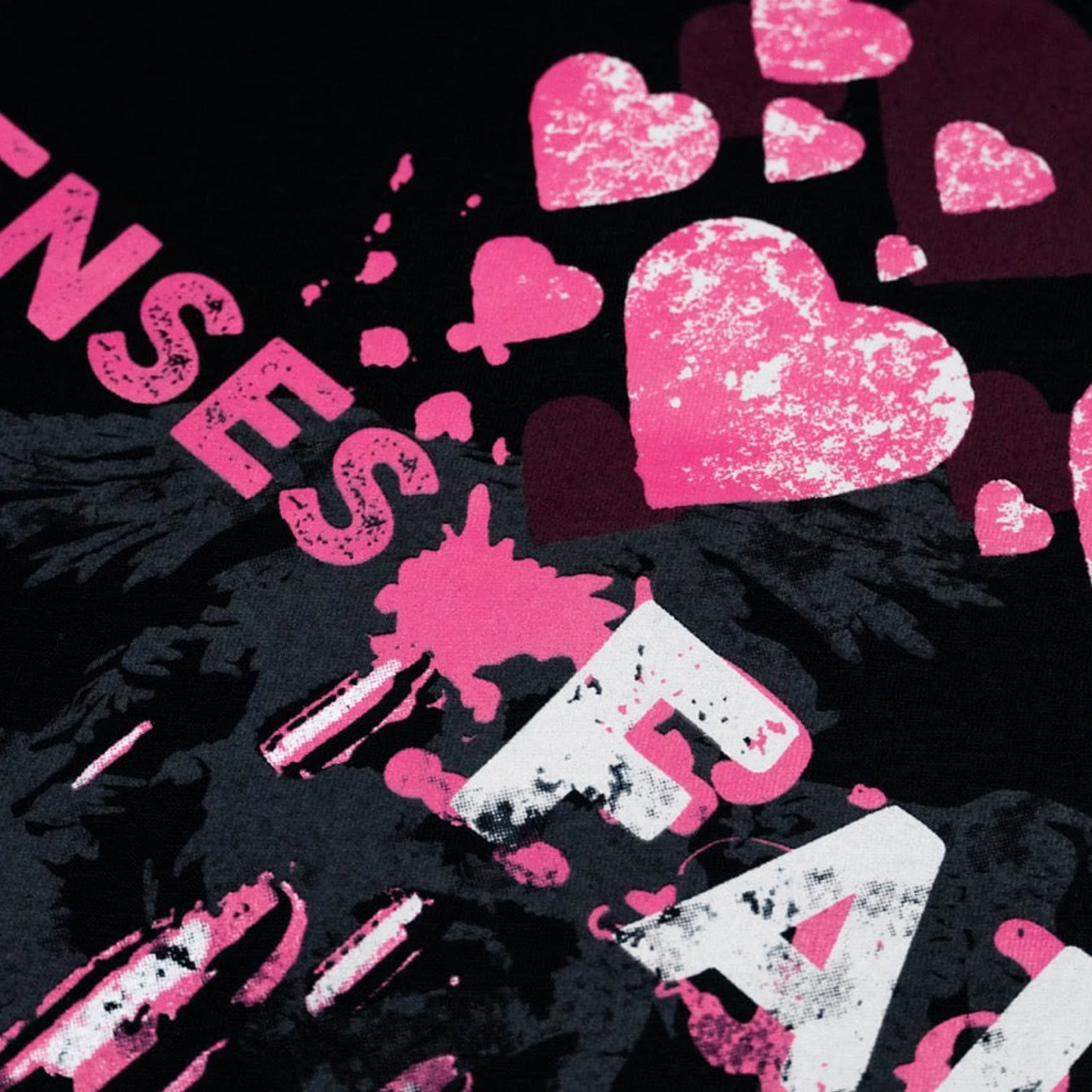 Senses Fail Pink Bullets Black T-Shirt