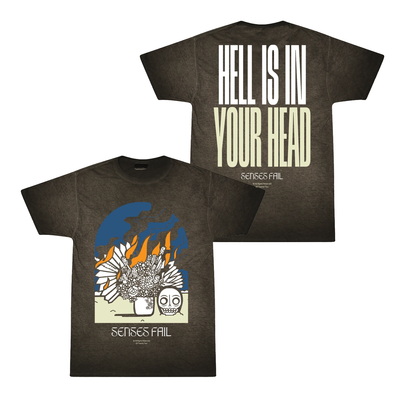 Senses Fail Fire Oil Wash T-Shirt