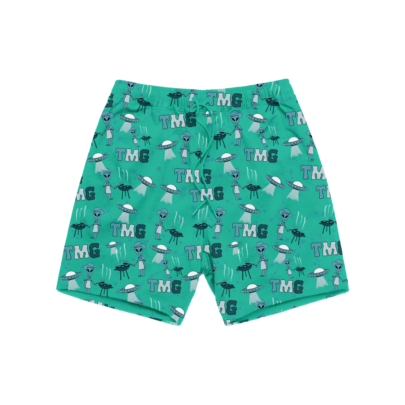Tiny Meat Gang TMG Hawaiian Teal Shorts