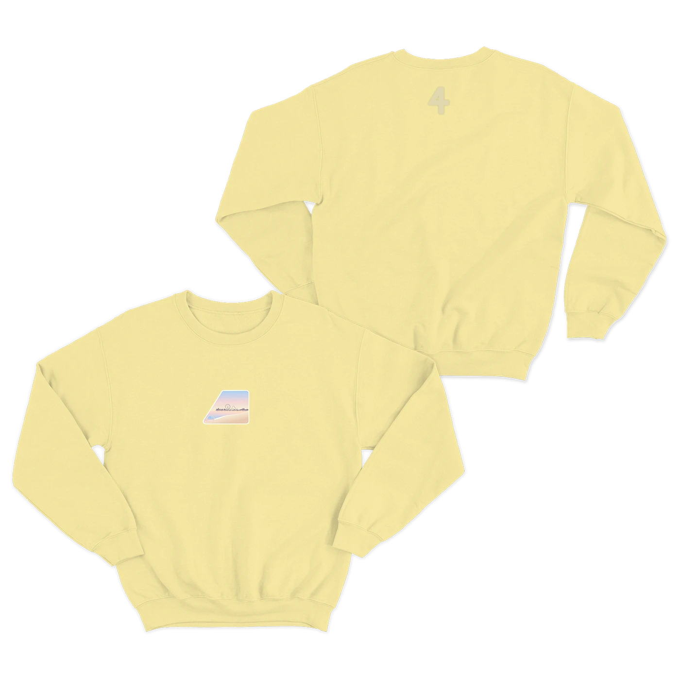 Surfaces So Far Away Yellow Crewneck