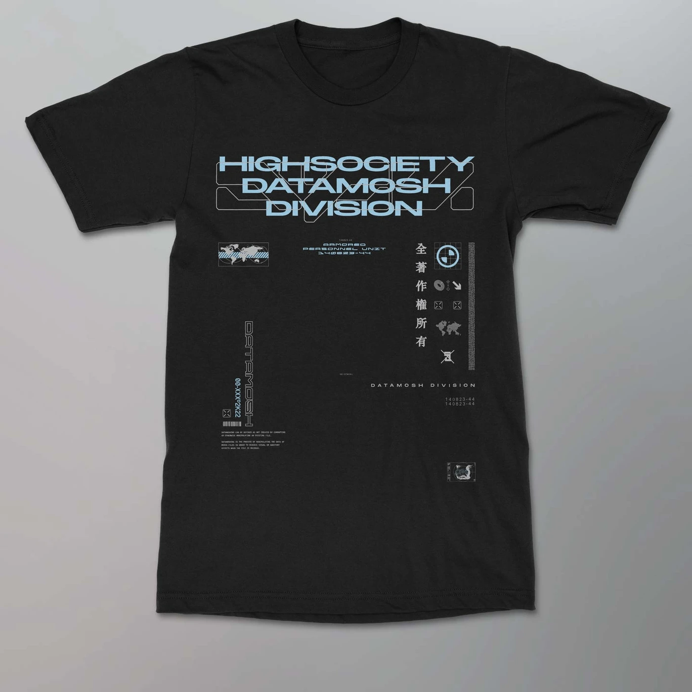 HIGHSOCIETY - DATAMOSH Shirt [Blue]