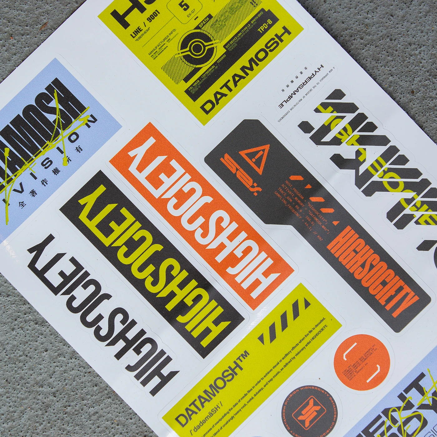 HIGHSOCIETY - Content Destroyers Sticker Sheet