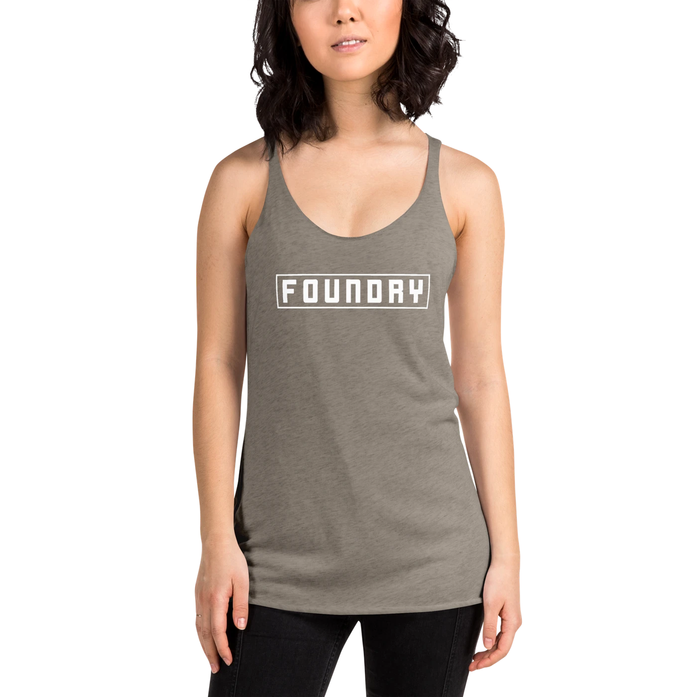 Foundry Women's Racerback Tank (Gray)