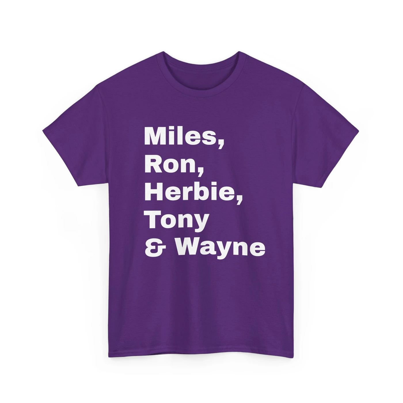 Ron Carter Miles, Ron, Herbie, Tony & Wayne T shirt