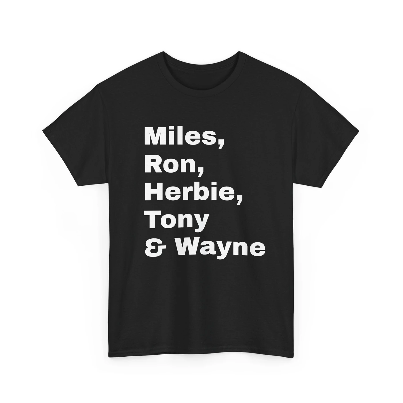 Ron Carter Miles, Ron, Herbie, Tony & Wayne T shirt